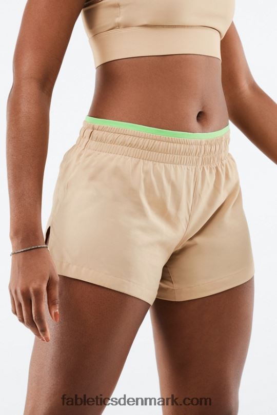 Fabletics Kvinder trække vejret mellemhøj løbe kort PNX2T271 cedertræ/parakit/elektrisk blå