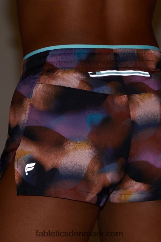Fabletics Kvinder trække vejret mellemhøj løbe kort PNX2T275 nedsmeltning/krystalbølge/reflekterende sølv