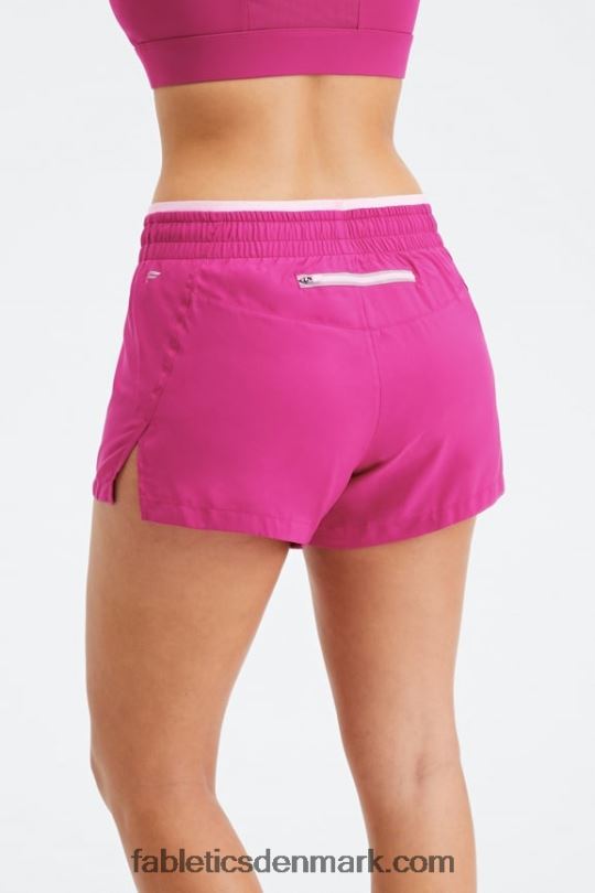 Fabletics Kvinder trække vejret mellemhøj løbe kort PNX2T278 meget bær/sød pink/reflekterende sølv