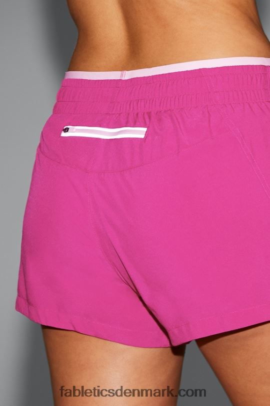 Fabletics Kvinder trække vejret mellemhøj løbe kort PNX2T278 meget bær/sød pink/reflekterende sølv