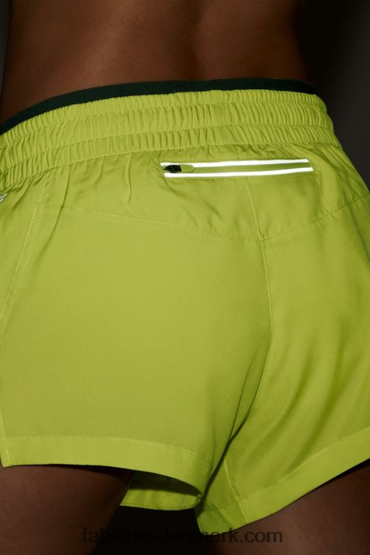 Fabletics Kvinder trække vejret mellemhøj løbe kort PNX2T280 vild kalk/afgrund