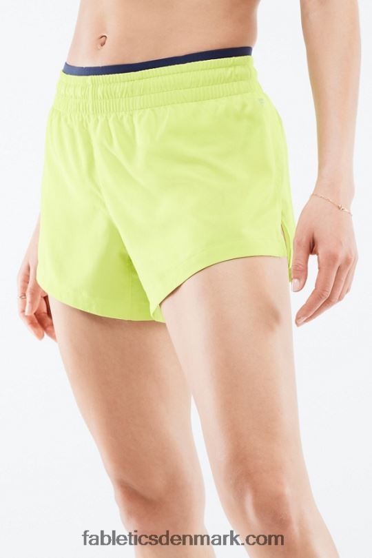 Fabletics Kvinder trække vejret mellemhøj løbe kort PNX2T280 vild kalk/afgrund