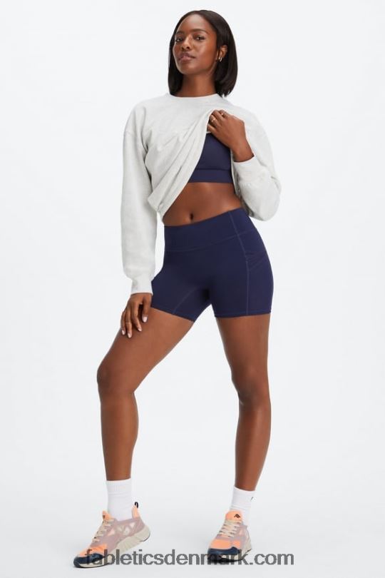 Fabletics Kvinder trinity motion365 mellemhøj 5\'\' kort PNX2T361 stormsky/sukkerkalkglans