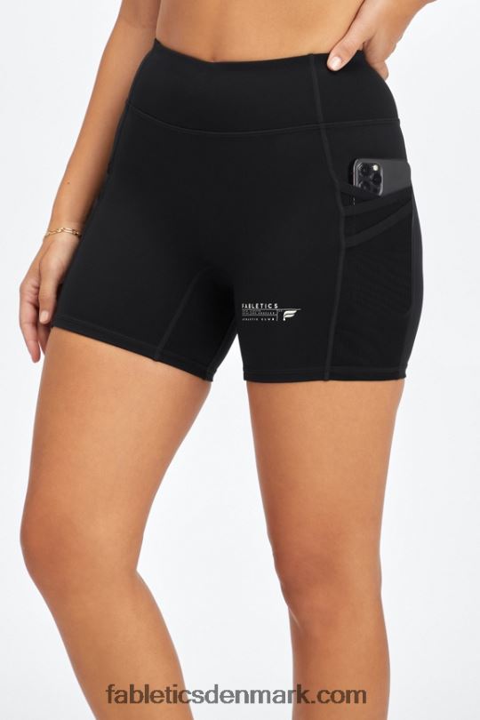 Fabletics Kvinder trinity motion365 mellemhøj 5\'\' kort PNX2T362 sort/atletisk klub