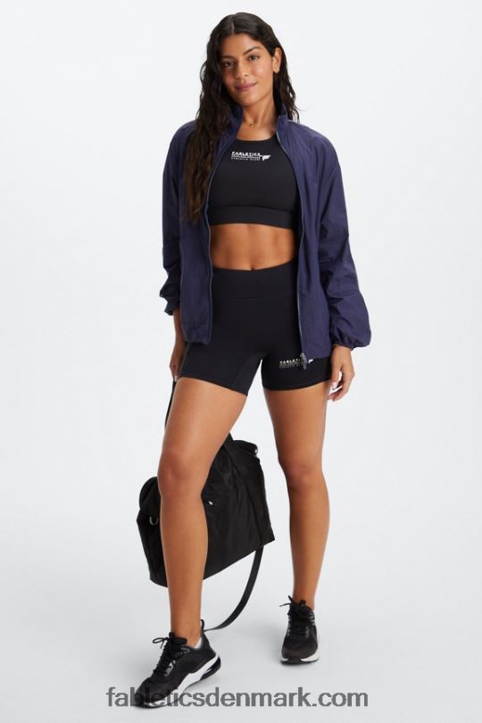 Fabletics Kvinder trinity motion365 mellemhøj 5\'\' kort PNX2T362 sort/atletisk klub