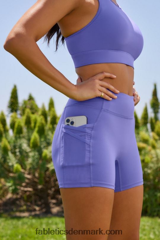 Fabletics Kvinder trinity motion365 mellemhøj 5'' kort PNX2T364 syrlig citron/klassisk hvid