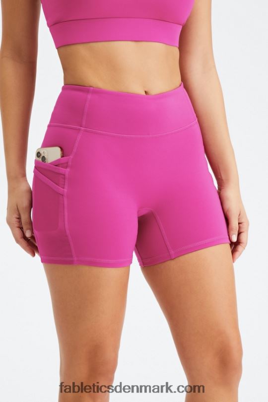 Fabletics Kvinder trinity motion365 mellemhøj 5'' kort PNX2T365 sukkeret lime/hyper græs