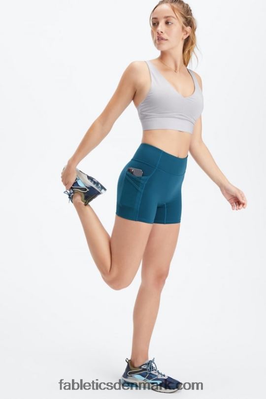 Fabletics Kvinder trinity motion365 mellemhøj 5\'\' kort PNX2T366 sukkeret lime/hyper græs