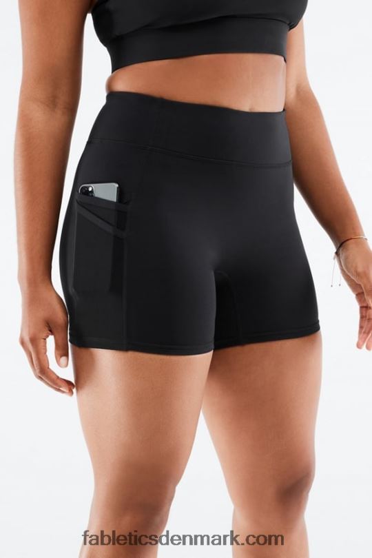 Fabletics Kvinder trinity motion365 mellemhøj 5\'\' kort PNX2T367 bølget gepard/sort