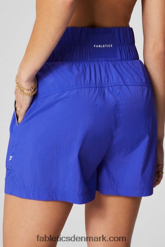 Fabletics Kvinder ultra højtaljet nylonshort PNX2T605 ekstrem royal/reflekterende sølv