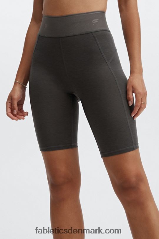 Fabletics Kvinder ultra højtaljet uld baselayer cykel kort 6" PNX2T384 dyb kobolt/aloe