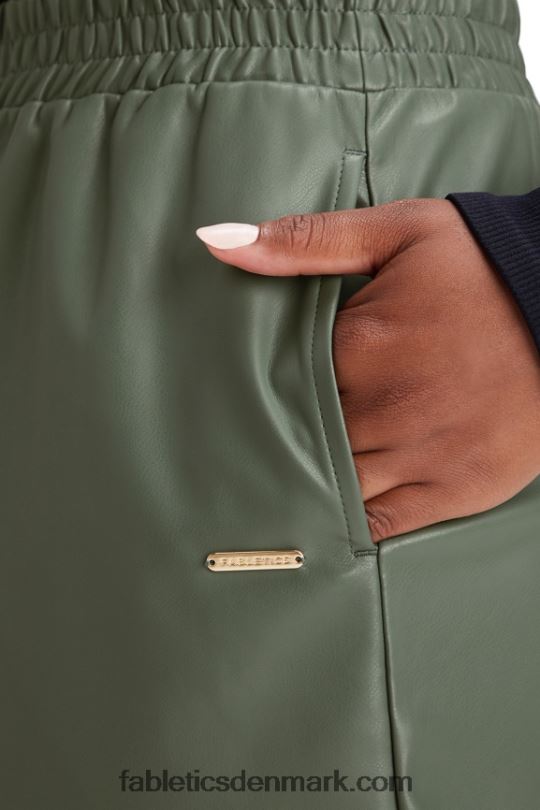 Fabletics Kvinder vegansk læder højtaljet kort PNX2T357 pink nuance/sand