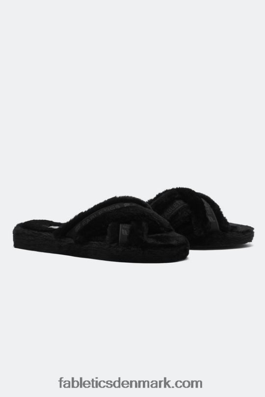 Fabletics Kvinder criss cross tøffel PNX2T2955 sort