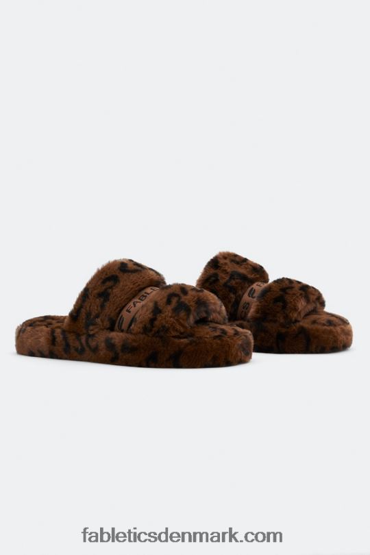 Fabletics Kvinder tætsiddende tøffel med rem PNX2T2963 leopard