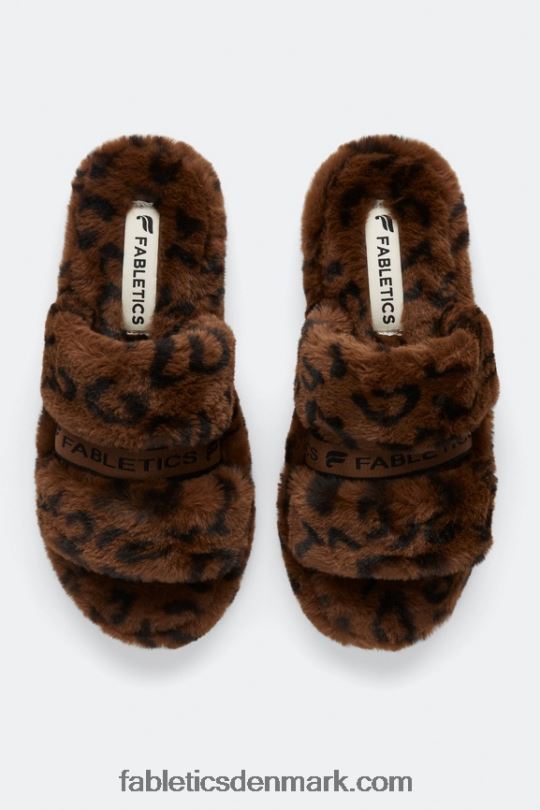 Fabletics Kvinder tætsiddende tøffel med rem PNX2T2963 leopard