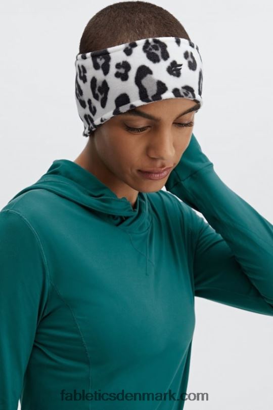 Fabletics Kvinder polar fleece ørevarmer PNX2T3030 stor sneleopard
