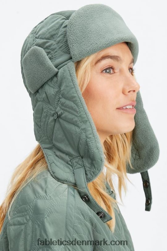 Fabletics Kvinder quiltet flyverhat PNX2T3025 røg grøn