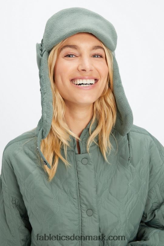 Fabletics Kvinder quiltet flyverhat PNX2T3025 røg grøn