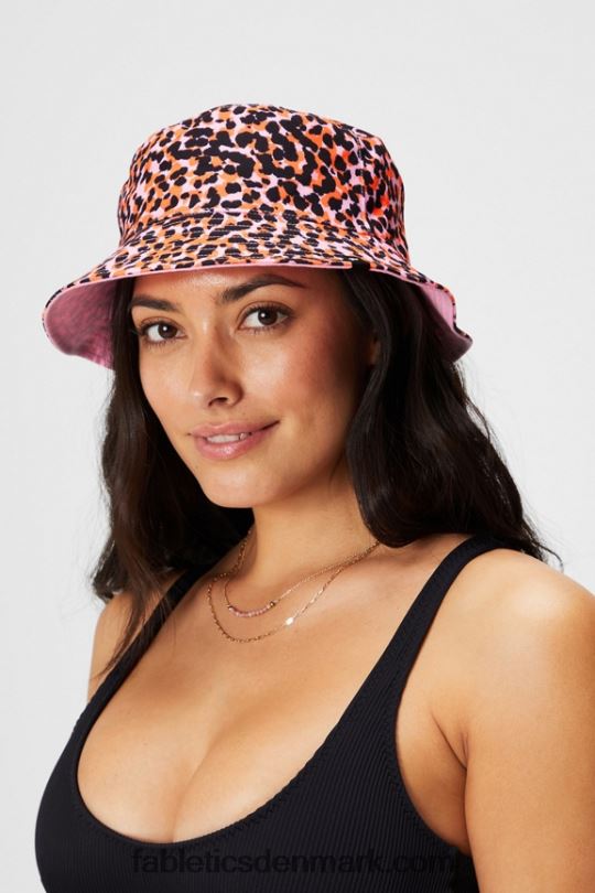 Fabletics Kvinder vendbar bøttehat PNX2T3019 flash orange safari spots/pink ballerina