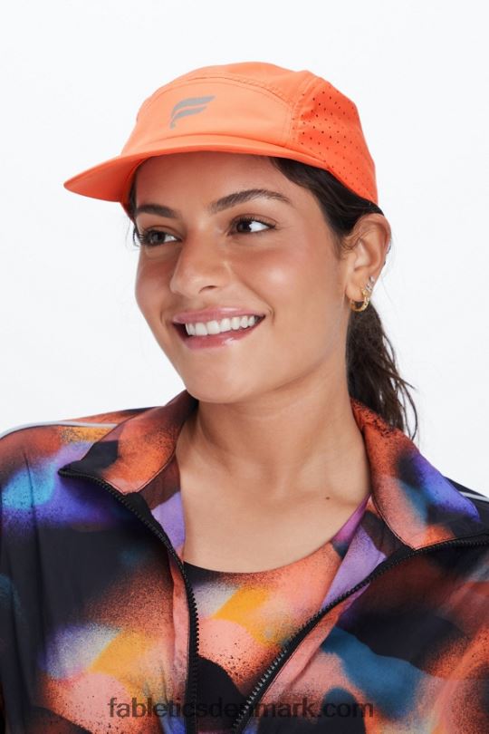 Fabletics Kvinder ydeevne 5-panel hat PNX2T3029 orange nektar