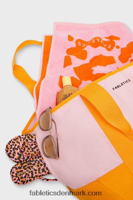 Fabletics Kvinder kanvas markedstote PNX2T2920 pink escape/blink orange