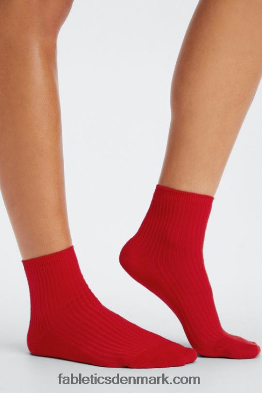 Fabletics Kvinder 3-pak sky sømløs sok 4\" PNX2T3000 hejre/søde kirsebær/sort