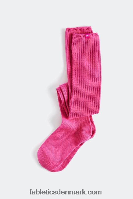 Fabletics Kvinder lår høj kabelstrikket sok PNX2T2988 fuchsia
