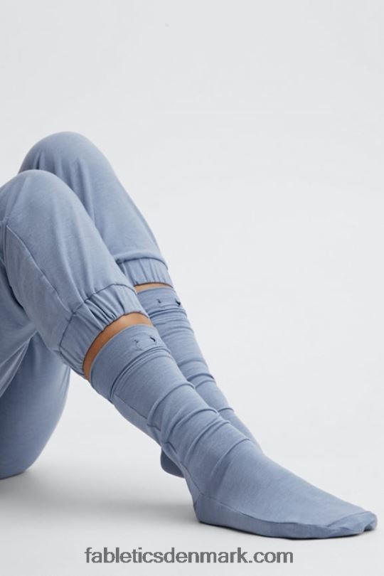 Fabletics Kvinder restoreknit sok 9\'\' PNX2T2991 falmet denim