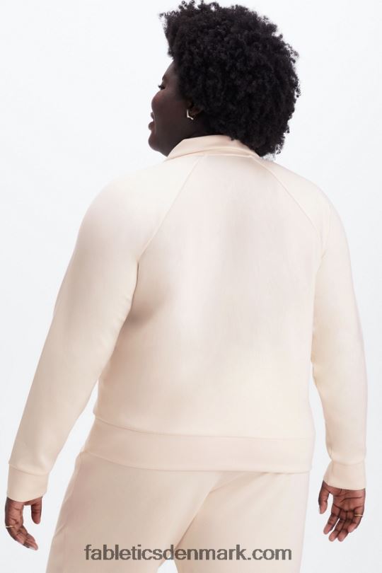 Fabletics Kvinder Plys interlock jakke med fuld lynlås PNX2T2809 havre