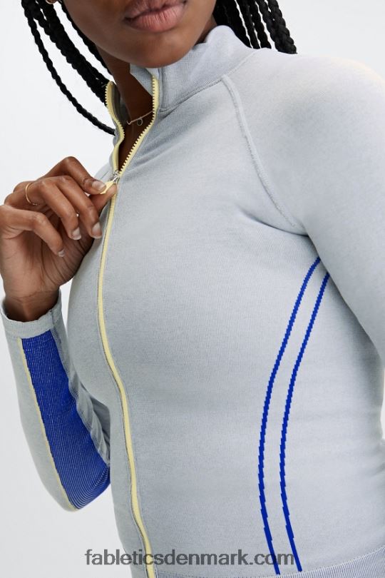 Fabletics Kvinder Winnie sømløs træningsjakke med panel PNX2T2810 blød gråmeleret multi