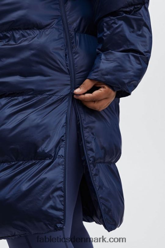 Fabletics Kvinder adeline shine oversized lang puffer PNX2T2805 dyb kobolt glans