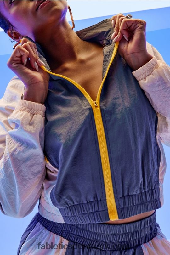 Fabletics Kvinder alayia colour block træningsjakke PNX2T2811 stormsky multi