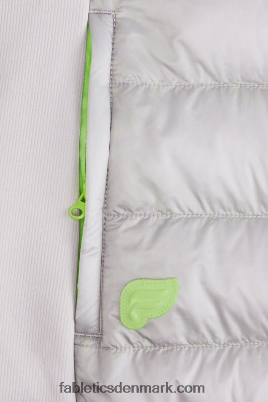 Fabletics Kvinder elliot puffervest PNX2T2795 mineralgrå/highlighter bølget gepard