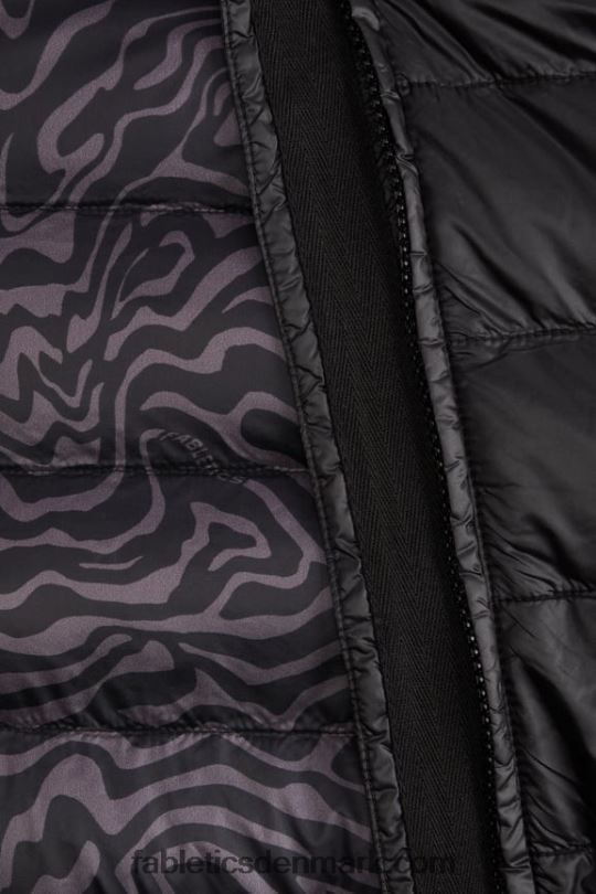 Fabletics Kvinder elliot puffervest PNX2T2796 sort/tin marmoreret zebra