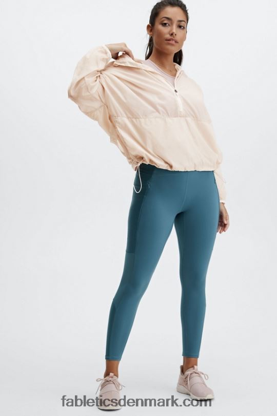 Fabletics Kvinder jakke med halv lynlås i ask PNX2T2686 grå tåge