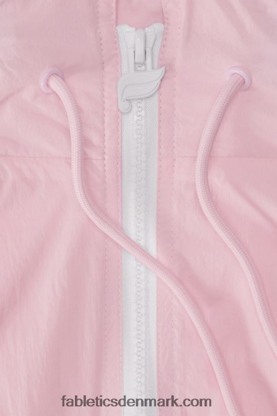 Fabletics Kvinder nylon træningsjakke PNX2T2752 blød pink/klassisk hvid