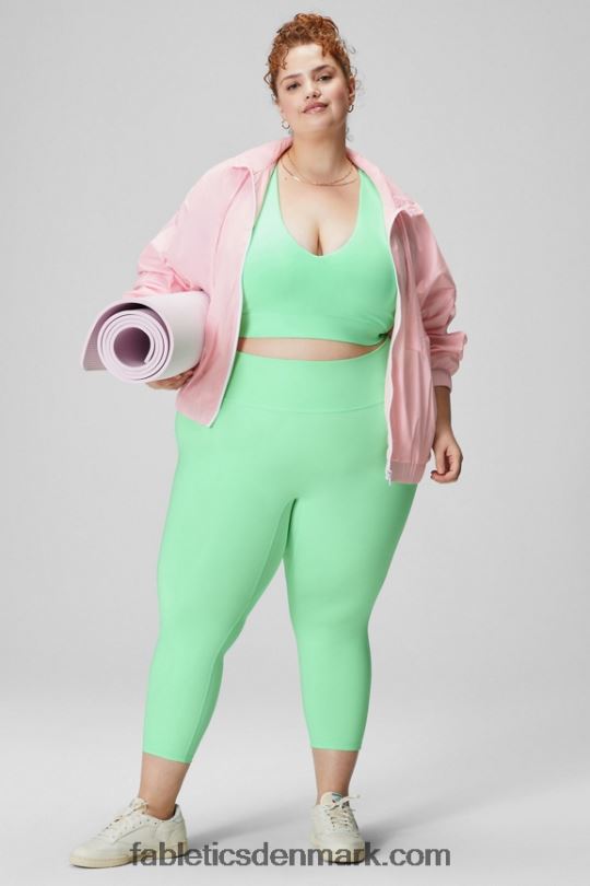 Fabletics Kvinder nylon træningsjakke PNX2T2753 blød pink/klassisk hvid