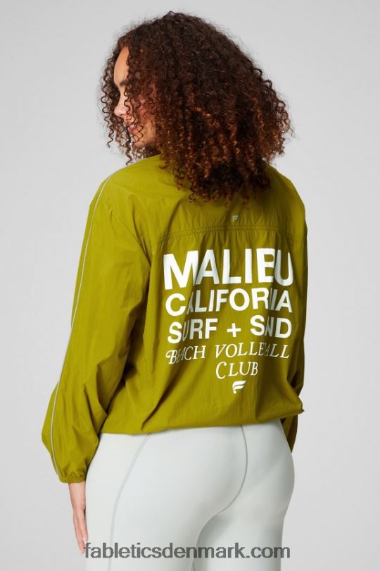 Fabletics Kvinder overdimensioneret flyweight windbreaker PNX2T2735 olivenlund/reflekterende sølv/grafik