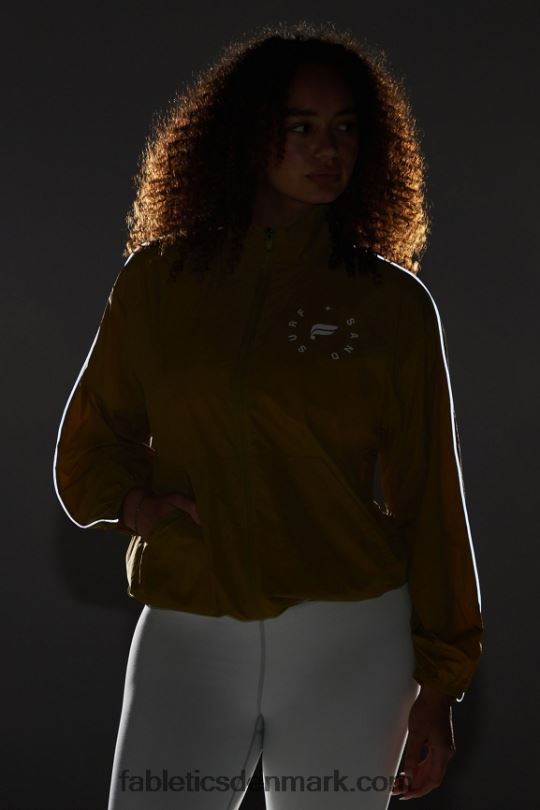 Fabletics Kvinder overdimensioneret flyweight windbreaker PNX2T2735 olivenlund/reflekterende sølv/grafik