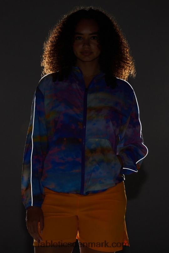 Fabletics Kvinder overdimensioneret flyweight windbreaker PNX2T2736 stor swelter/reflekterende sølv