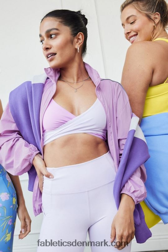 Fabletics Kvinder overdimensioneret flyweight windbreaker PNX2T2738 krystalhule/reflekterende sølv