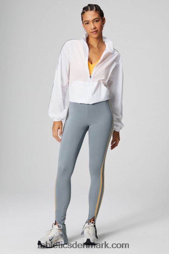 Fabletics Kvinder overdimensioneret flyweight windbreaker PNX2T2739 klassisk hvid/reflekterende sølv