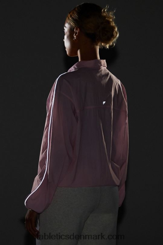 Fabletics Kvinder overdimensioneret flyweight windbreaker PNX2T2743 smuk pink/reflekterende sølv