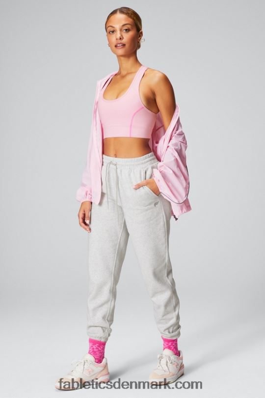 Fabletics Kvinder overdimensioneret flyweight windbreaker PNX2T2743 smuk pink/reflekterende sølv