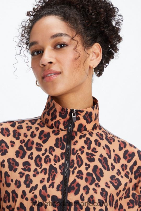 Fabletics Kvinder overdimensioneret flyweight windbreaker PNX2T2744 naturlig leopard/sort