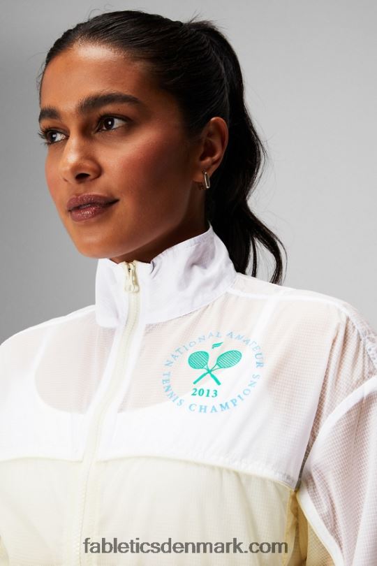 Fabletics Kvinder payton vævet jakke PNX2T2754 klassisk hvid/cremefarvet/grafisk