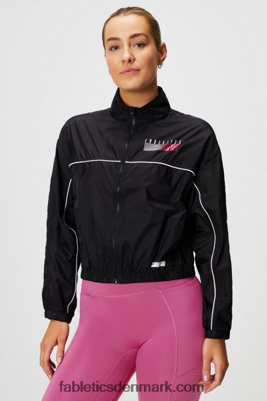 Fabletics Kvinder payton vævet jakke PNX2T2758 sort/ombre sport