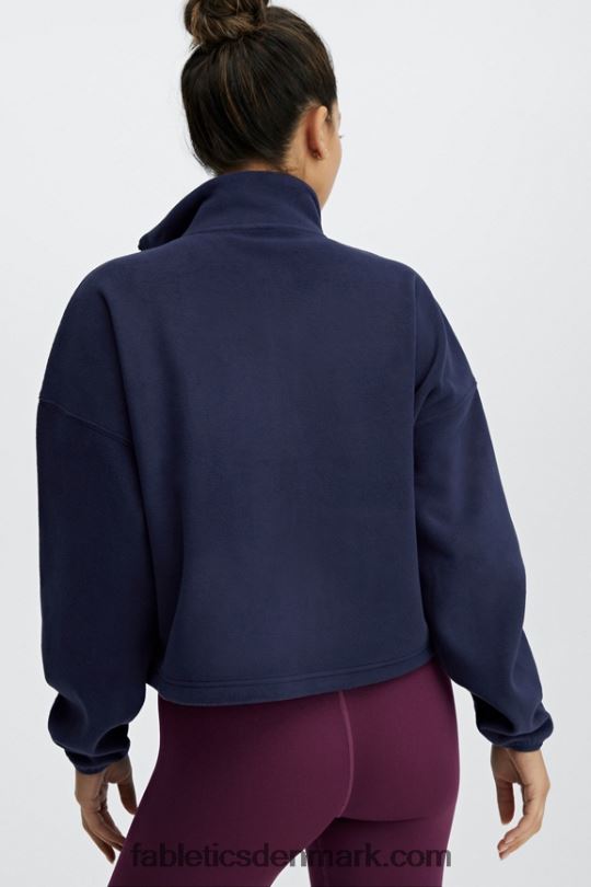 Fabletics Kvinder rayne polar fleece lynlås PNX2T2780 dyb flåde