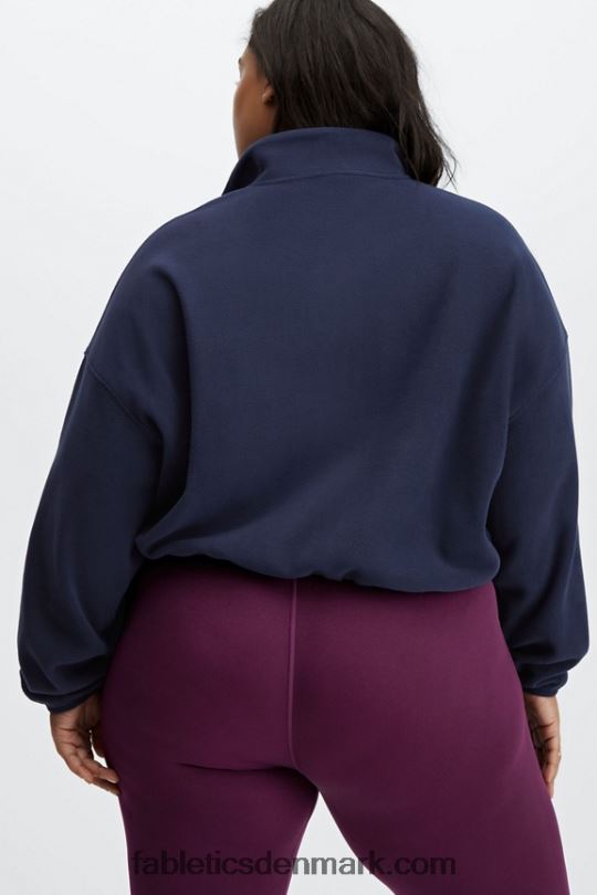 Fabletics Kvinder rayne polar fleece lynlås PNX2T2781 dyb flåde