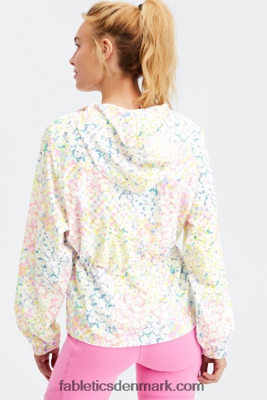 Fabletics Kvinder rosa vævet jakke PNX2T2813 patchwork tusindfryd
